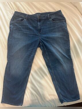 Chico's Boyfriend Ankle Cropped Stretch Jeans Medium Wash Women's 20R